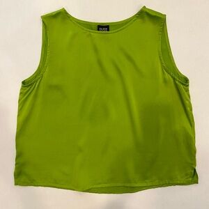 Eileen Fisher 100% Silk Satin Cropped Tank